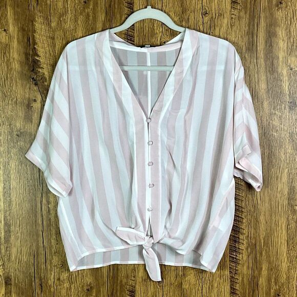 Rails NWT Thea Peony Striped blouse, 100% silk, size small - Picture 5 of 16